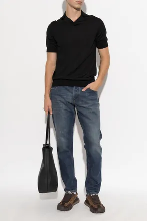 Dolce & Gabbana Regular Jeans, Mens, Navy Blue