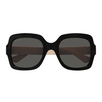 Gucci Sunglasses, female, Beige, Size: 54 MM Gg1337S Oversized Square Sunglasses