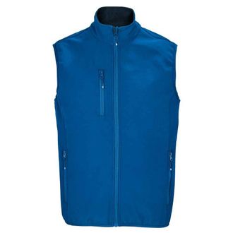 SOLS Heren Falcon Softshell Bodywarmer met rits (Koningsblauw)