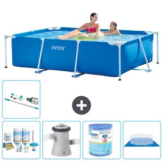 Intex Piscina Con Estructura Rectangular - 220x150x60 Cm - 7-piezas S30046