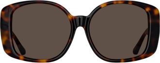 Linda Farrow Venus Oversized Sunglasses In