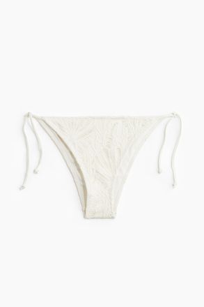 H&M Tie-Tanga Bikinihose - Weiss