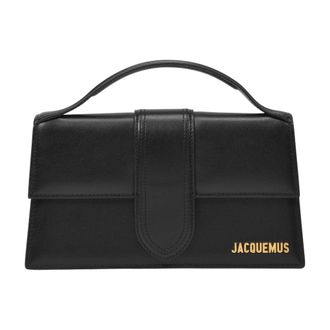 Jacquemus Womens Le Grand Bambino Top Handle Bag Black Cowhide