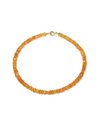 Jewelmak 14K 28.00 Ct. Tw. Orange Sapphire Bracelet