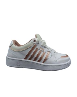 K-Swiss Womens City Court Shoes In White/rosegold