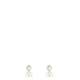 Valentino Garavani Earrings, female, Gray, Size: ONE SIZE VLogo Signature Earrings