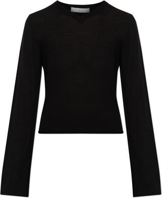 Iro Infini Trui - Dames - Ronde hals truien - Zwart - M - Wol - Truien & Vesten