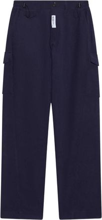 GCDS Cargo Broek - Heren - Straight fit broeken - Blauw - XL - Katoen - Broeken