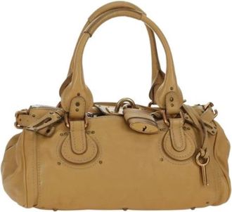 Chlo&eacute; Pre-owned Leren Handtas - Dames - Vintage Handtas - Beige - ONE Size - Leer - Vintage