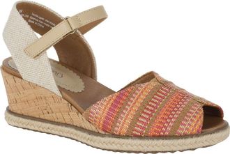 BareTraps Odetta Espadrille Wedge Sandal in Coral Multi at Nordstrom Rack, Size 8.5