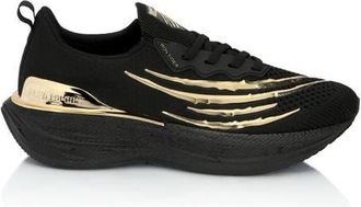 Plein Sport Lo-Top Sneakers Tiger Unisex in Black/lightgold at Nordstrom, Size 40