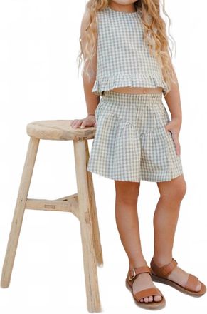 Rylee + Cru Girls Sparrow Mini Skirt In Eucalyptus