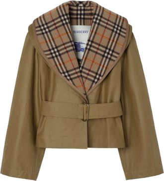 Burberry Geruit jack - Beige