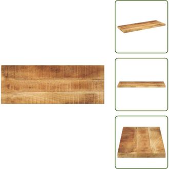 vidaXL The Living Store Piano per Tavolo 90x30x3,8 cm Rettangolare Legno Mango Grezzo - Tavolo in legno