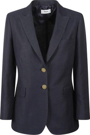 Saulina Milano Blazer - Dames - Blazers - Blauw - L - Katoen - Jassen