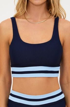 Beach Riot Kaida Colorblock Bikini Top in Ultramarine Colorblock at Nordstrom Rack, Size Medium