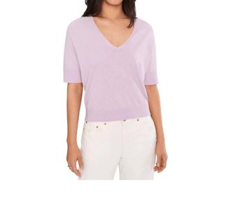 Lilla P V-Neck Saddle Sleeve In Wisteria