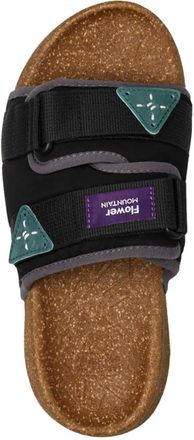 Flower Mountain Slipper & Pantoletten - Sandals Blackgrey - Gr. 38 (EU) - in Bunt - f&uuml;r Damen