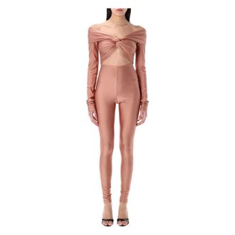 Andamane Dames, Jumpsuits & Playsuits, Roze, Maat: M Nylon