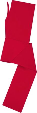 Courrèges oblique panelled mini dress - women - Polyurethane/Polyester - 36 - Red