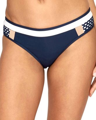 Jets By Jessika Allen Moderate Coverage Hipster Bikini Bottom In Cb Navy
