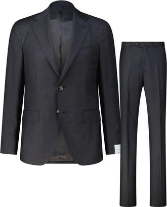 Caruso Elegant wollen pak Aida - Heren - Business pakken - Grijs - 2XL - Wol - Kostuums
