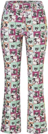 MAC Broeken High-waist-Jeans MAC DREAM KICK, Damen, Gr. 32, L&auml;nge 27, pug print, Denim/Jeans, Obermaterial: 88% Baumwolle, 8% Elastomultiester, 4% Elasthan, bedru