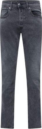 Replay Mens Grover Straight-Fit Jeans in Grey Cotton - Size 30W/34L