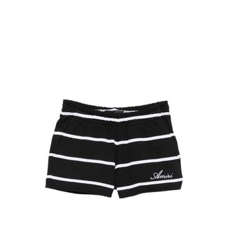 Amiri Striped Logo-embroidered Shorts