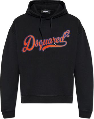 Dsquared2 Sweatshirts & Hoodies - Heren - Hoodies - Zwart - 2XL - Katoen - Hoodies & sweatvesten