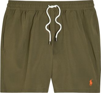 Polo Ralph Lauren Traveler Logo-embroidered Woven Swim Shorts - Tan - XL