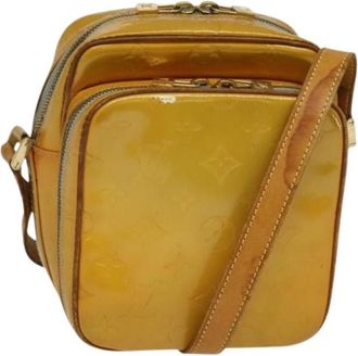 Louis Vuitton Tweedehands leren Louis Vuitton tassen - Dames - Vintage Schoudertas - Geel - ONE Size - Leer - Vintage