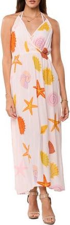 Ranee&rsquo;s Halter Cover-Up Dress in Coral at Nordstrom Rack