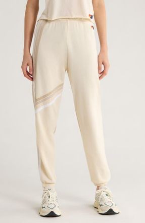 Aviator Nation Blaze 4 Sweatpants in Vintage White/Vintage White at Nordstrom, Size X-Small