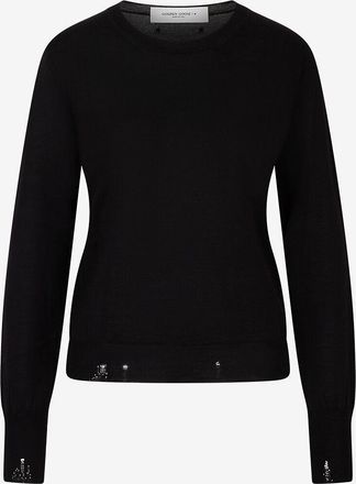 Golden Goose Feiner Rundhalspullover im Used-Look Demilee