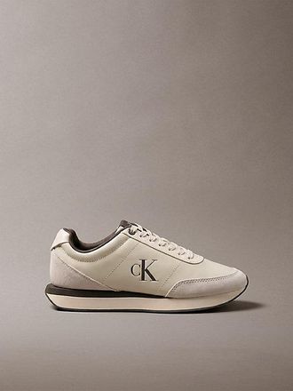Calvin Klein Leren Hardloopsneakers Met Signature