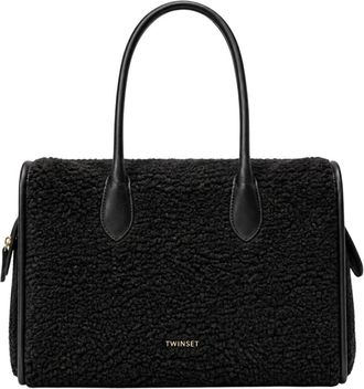 Twinset Tote Bag - Dames - Handtassen - Zwart - ONE Size - Polyester - Tassen