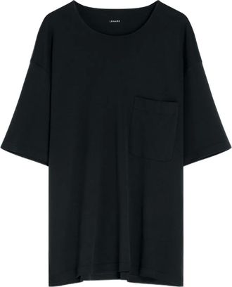 Christophe Lemaire T-shirt girocollo con tasca applicata - Nero