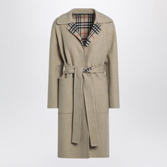 Burberry Sand Reversible Wool Coat