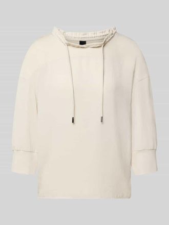 Marc Cain Relaxed Fit Sweatshirt mit Tunnelzug in Offwhite, Gr&ouml;&szlig;e 34