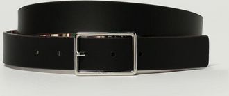 Paul Smith Cintura reversibile in pelle di vitello liscia con logo inciso