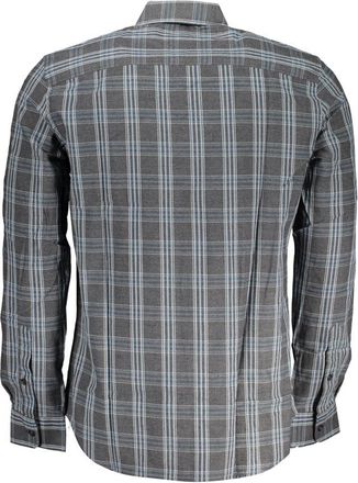 North Sails Mens Longsleeve Plaid Shirt - Grey Cotton - Size X-Large