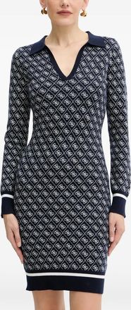 Guess Co Abito corto con scollo a V - Blu