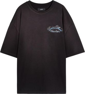 Amiri Crystal Script Printed Cotton T-shirt - Black - XL