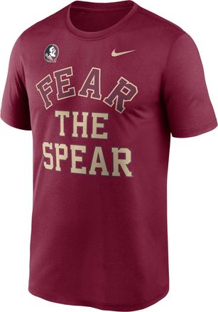 Nike Florida State Primetime Arch Mantra Legend Nike Mens Dri-FIT College T-Shirt in Red | NKGK69XFTN-ZZX