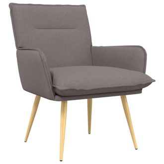 vidaXL Sill&oacute;n Gris Topo Tela Vidaxl