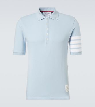 Thom Browne Polo 4-Bar in piqué di cotone