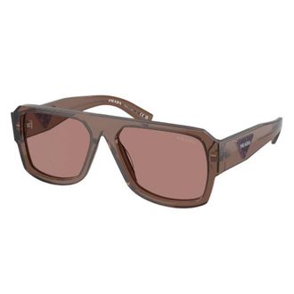 Prada Light Brown Pilot Mens Sunglasses PR 22YS 17O60B 56