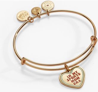 Alex and Ani In My Sports Mom Era Heart Charm Bangle in Gold at Nordstrom