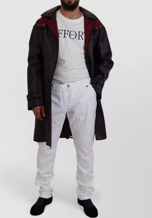 Dolce & Gabbana cotton hooded trench coat